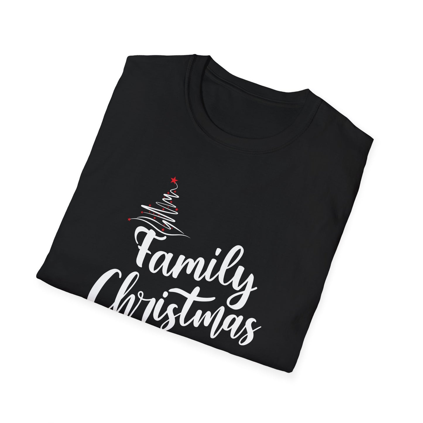 FAMILY CHRISTMAS 2024  TREE  Unisex Softstyle T-Shirt