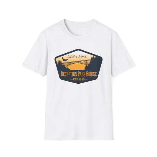 WHIDBEY ISLAND -   DECEPTION PASS SUNSET BRIDGE  SHIRTS & MORE!
