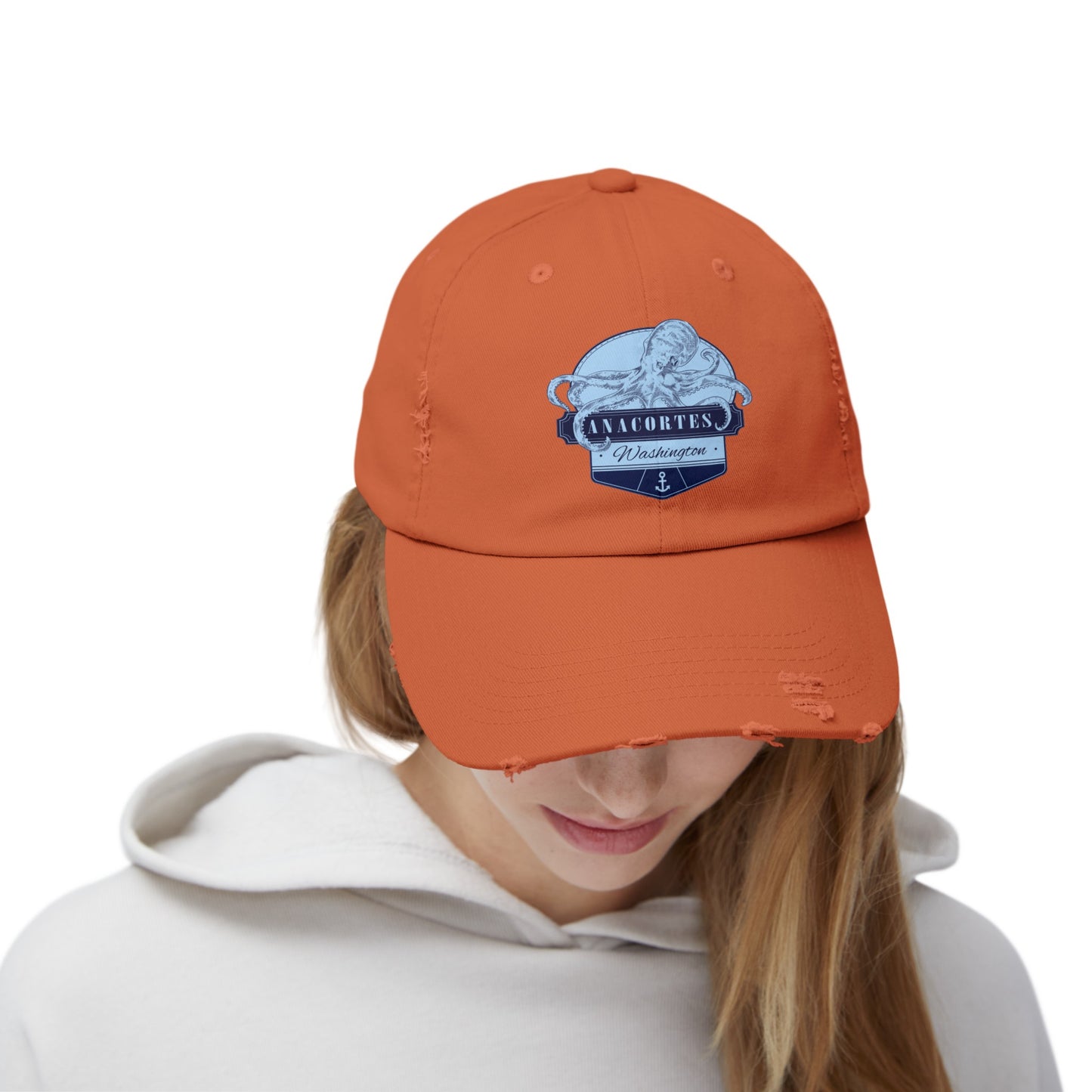 Octopus Anacortes Unisex Distressed Cap