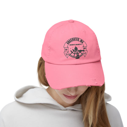 Anacortes Coordinates  Unisex Distressed Cap