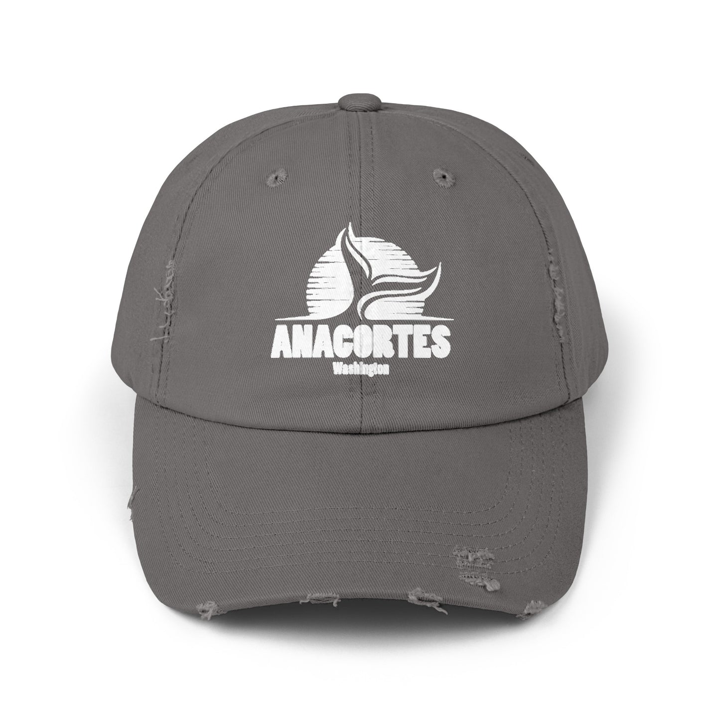 ANACORTES WHALE TAIL Unisex Distressed Cap