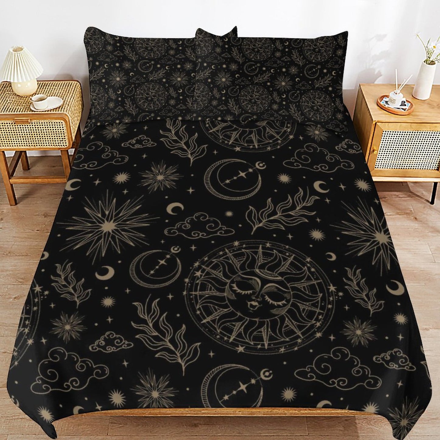 3-Piece Bedding Set-90"x90"/ 229x229cm (Dual-sided Printing)