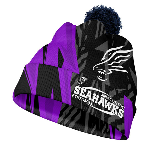 ANACORTES FOOTBALL  Adult woolen hat with ball