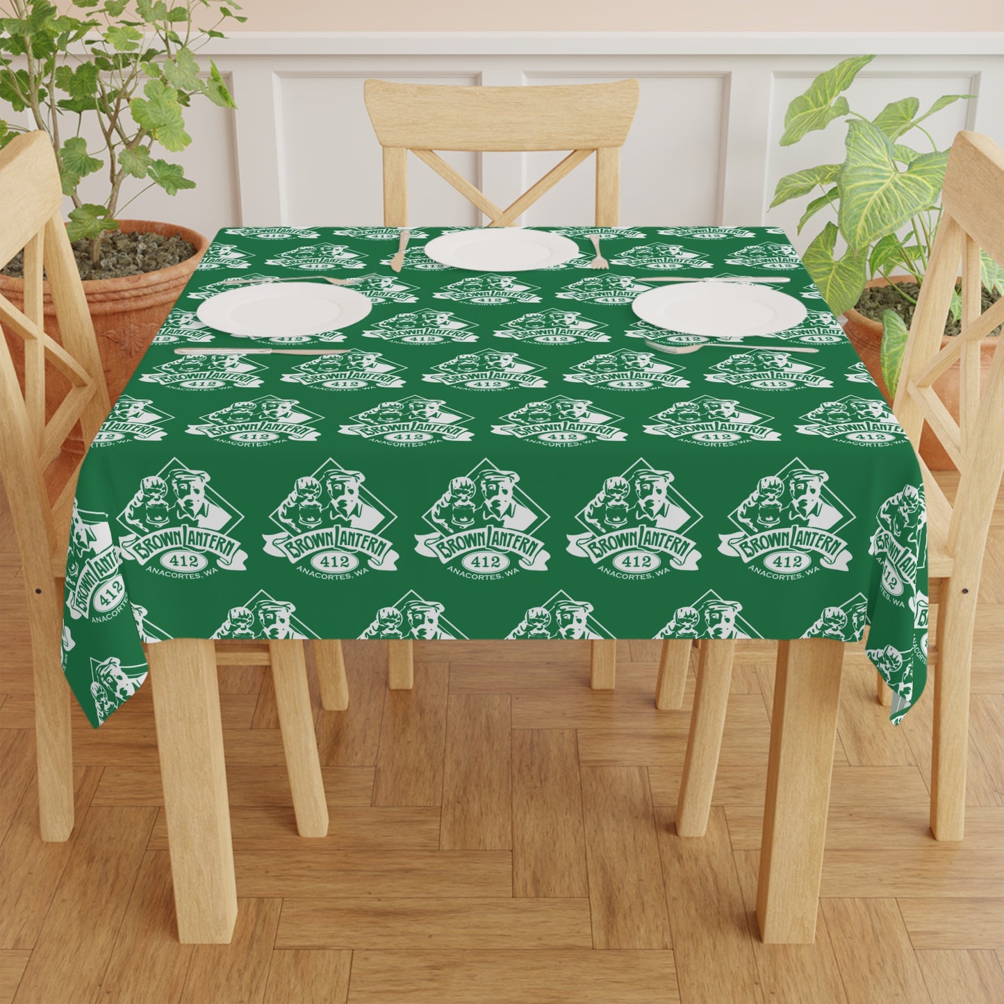 BROWN LANTERN  Tablecloth