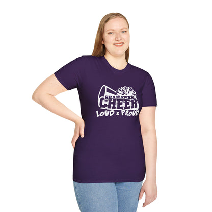 SEAHAWKS CHEER LOUD PROUD Unisex Softstyle T-Shirt