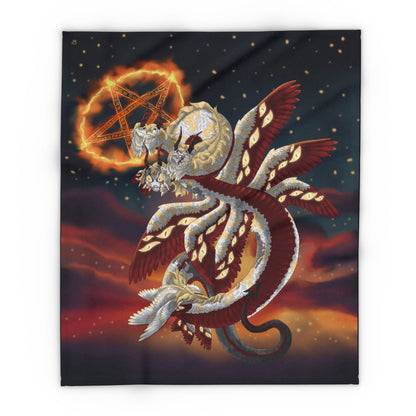 ARACOMA - LUCIFER SNAKE  Fleece Blanket