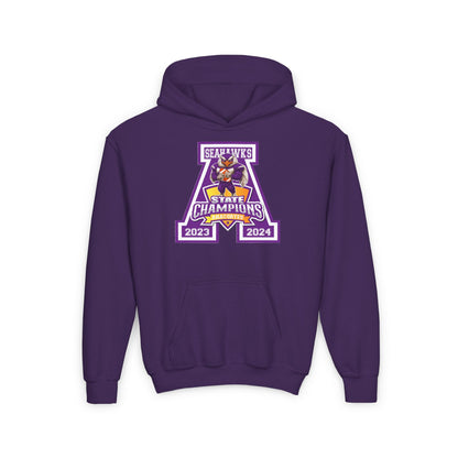 ANACORTES SEAHAWKS STATE CHAMP Youth Heavy Blend Hooded Sweatshirt
