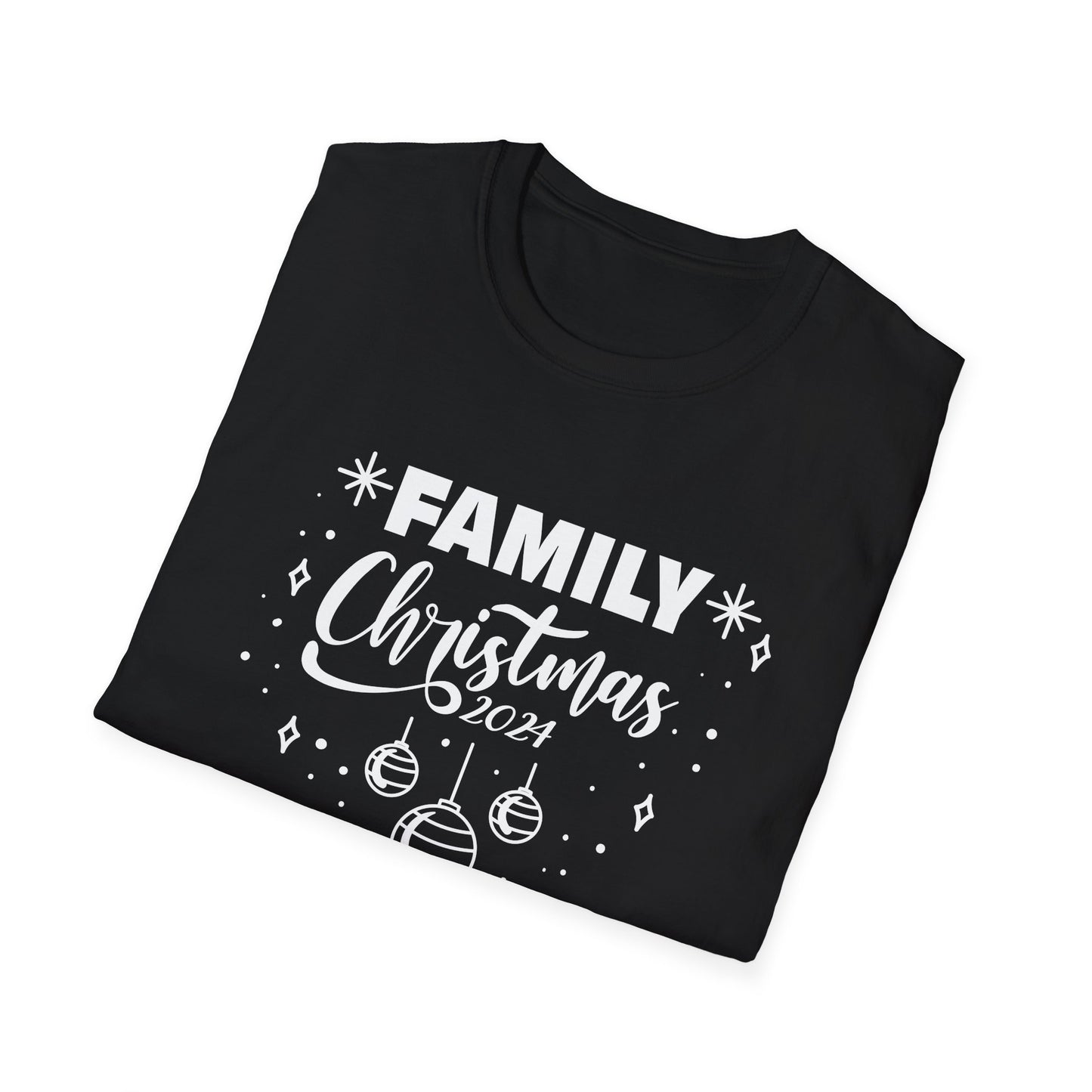 FAMILY CHRISTMAS 2024  Ornaments Unisex Softstyle T-Shirt