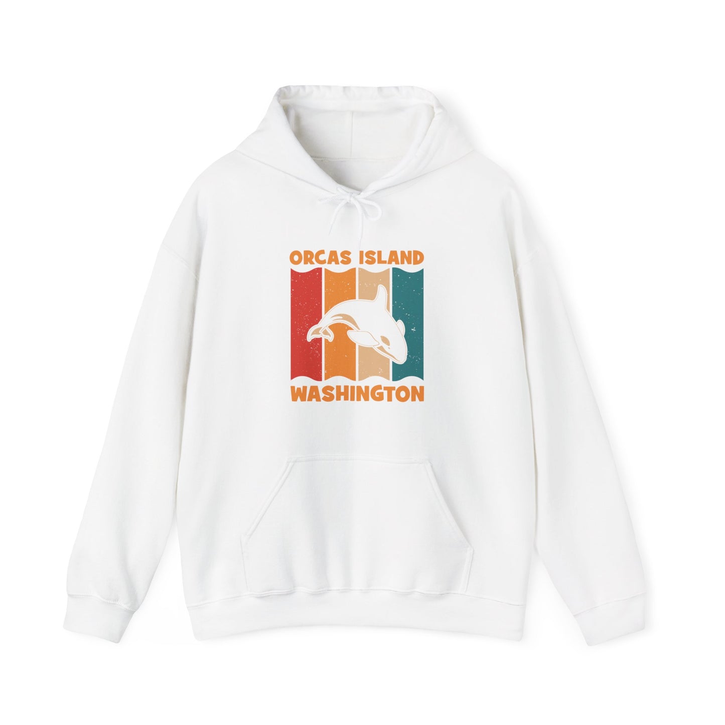 ORCAS ISLAND WHALE Unisex Heavy Blend™ Hooded Sweatshirt