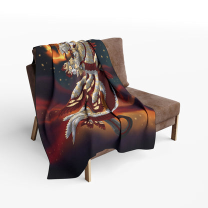 ARACOMA - LUCIFER SNAKE  Fleece Blanket