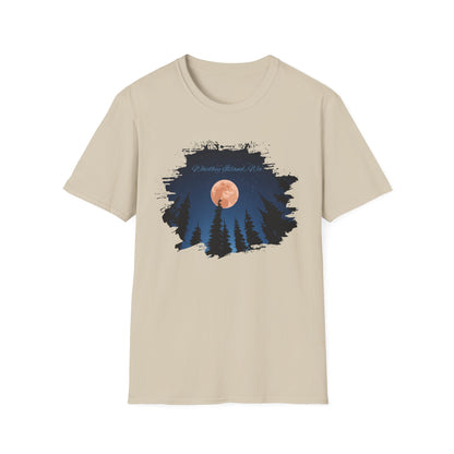 Whidbey Island Moon Night Unisex Softstyle T-Shirt
