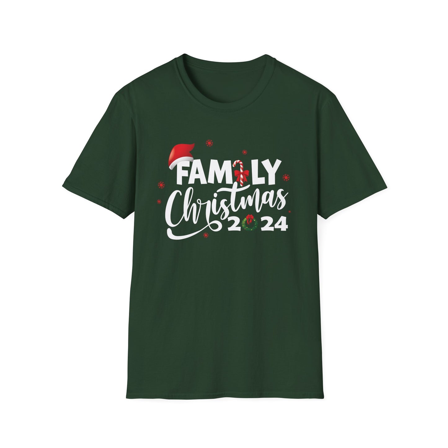 FAMILY CHRISTMAS 2024 JOLLY Unisex Softstyle T-Shirt