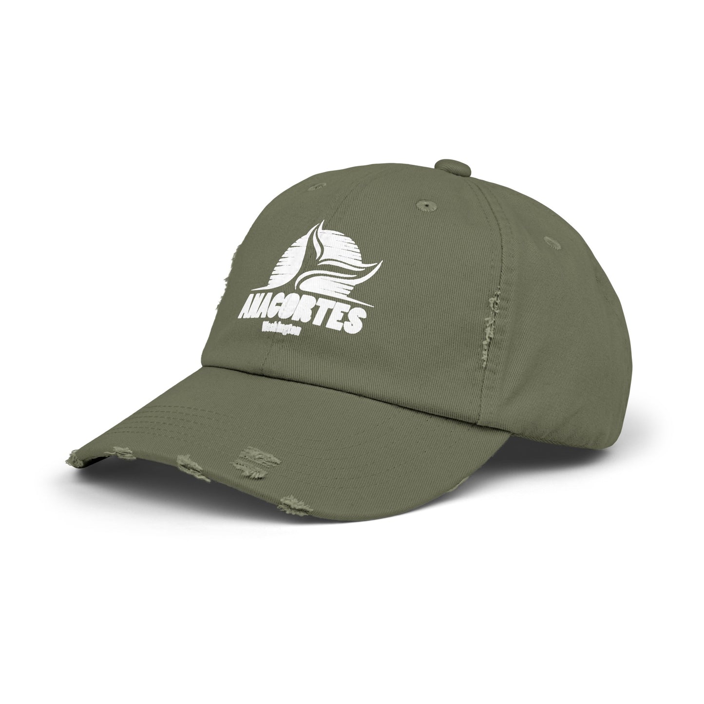 ANACORTES WHALE TAIL Unisex Distressed Cap