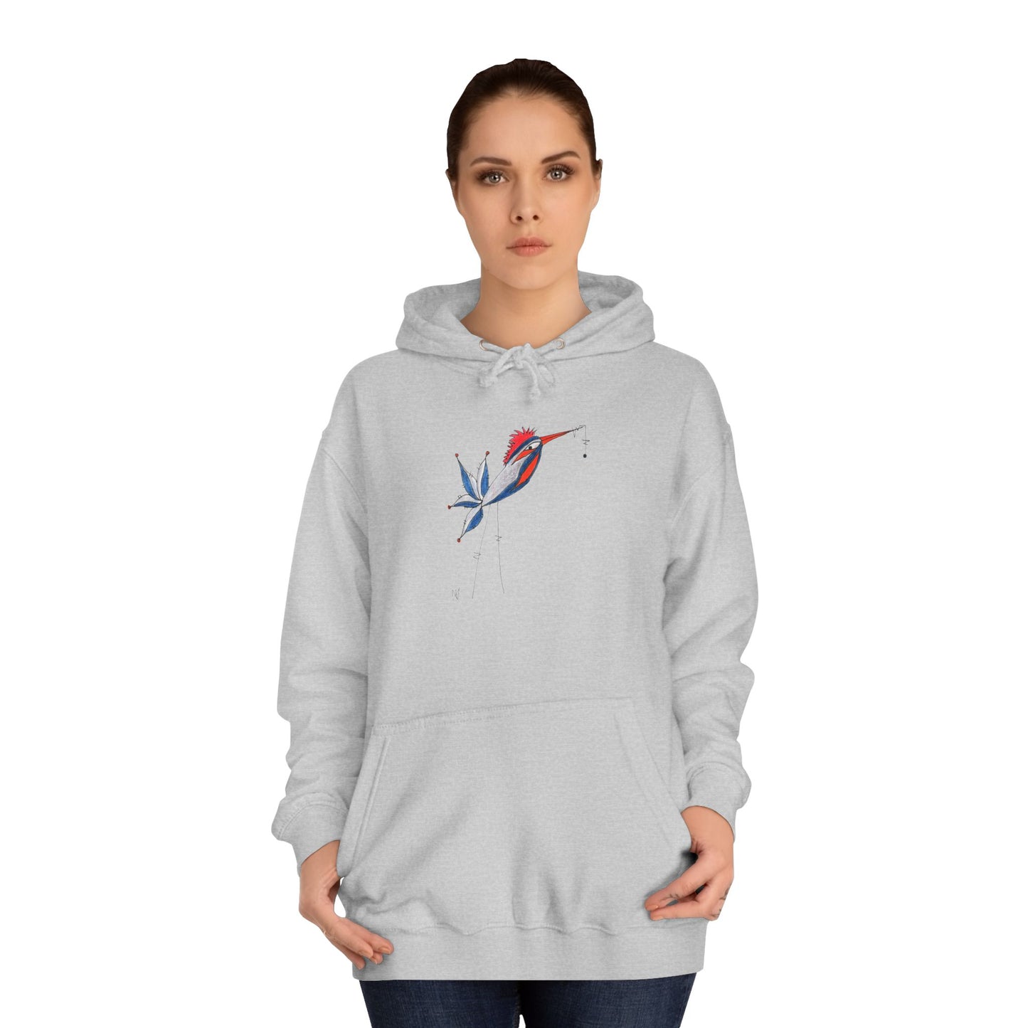 Whimzy Bird  Unisex College Hoodie