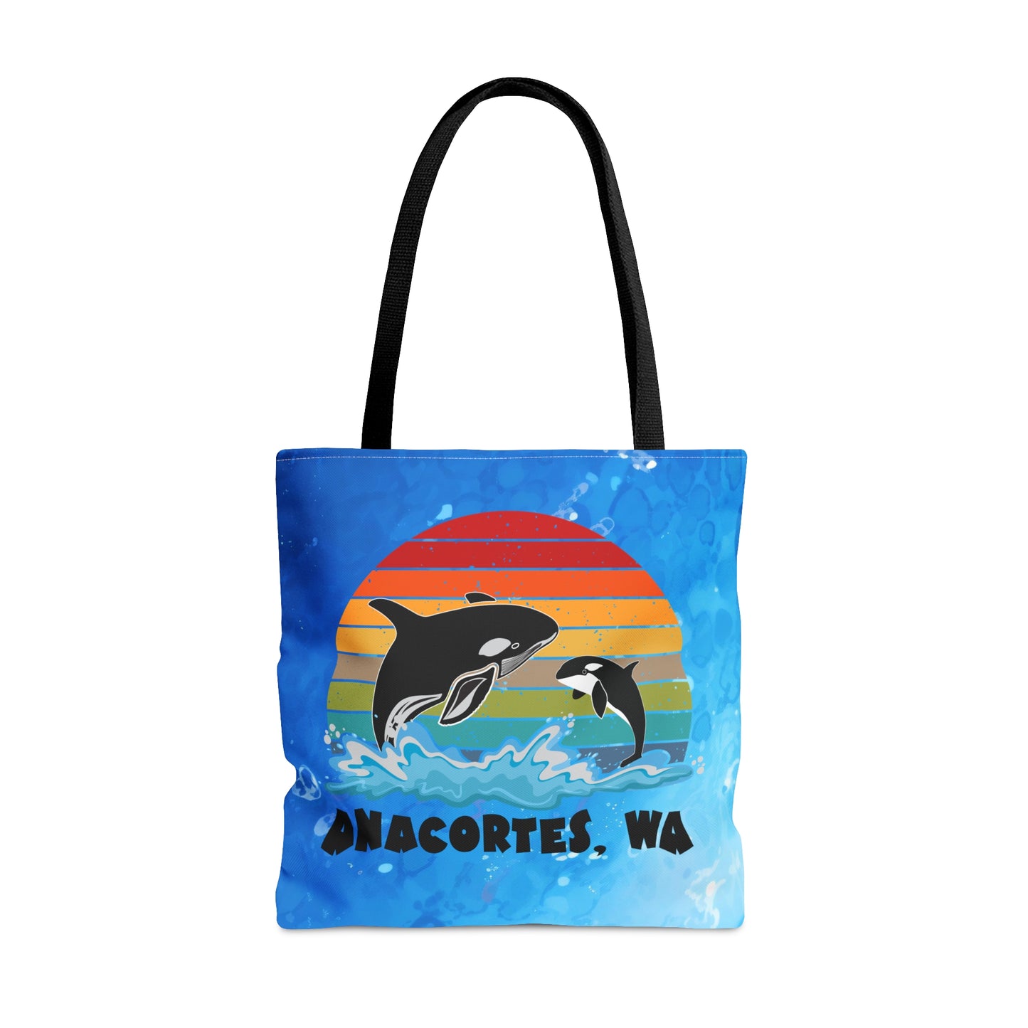 Anacortes Orca Sunset Tote Bag