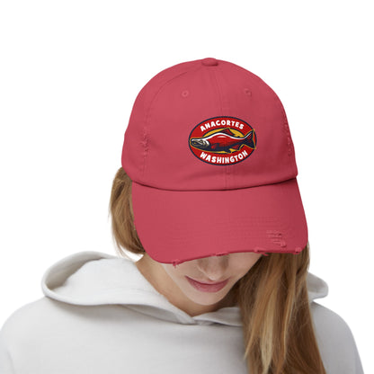 ANACORTES SALMON  Unisex Distressed Cap