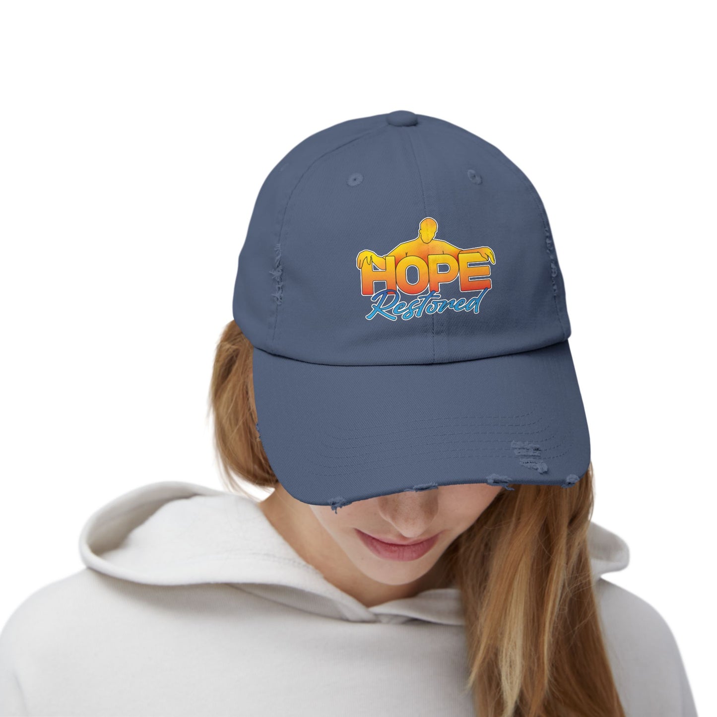 HOPE RESTORED Unisex Distressed Cap