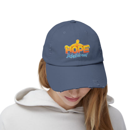 HOPE RESTORED Unisex Distressed Cap