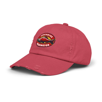 ANACORTES SALMON  Unisex Distressed Cap