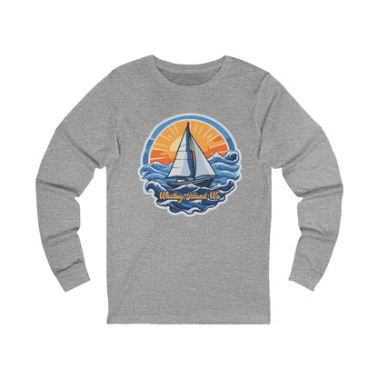 WHIDBEY ISLAND WA  Sunny Sailing Unisex Jersey Long Sleeve Tee