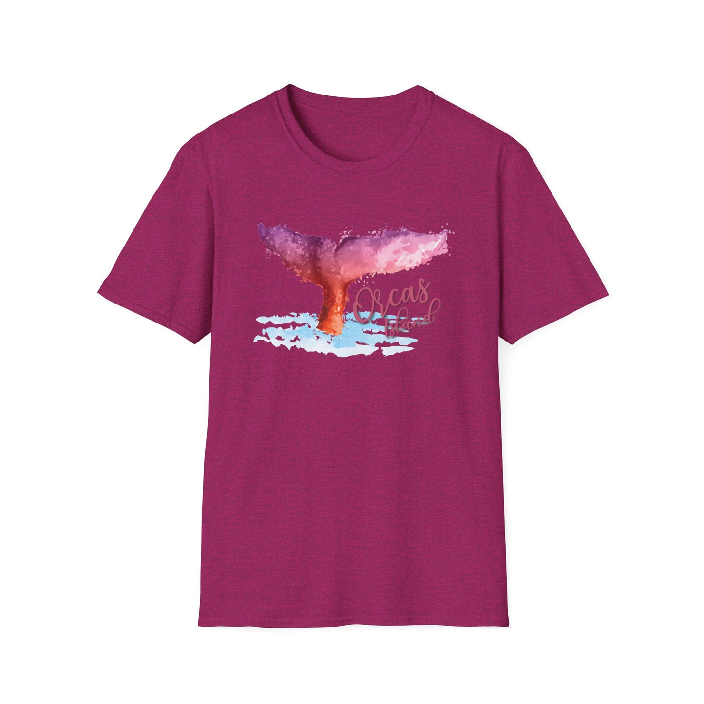 PASTEL WHALE ORCAS Unisex Softstyle T-Shirt