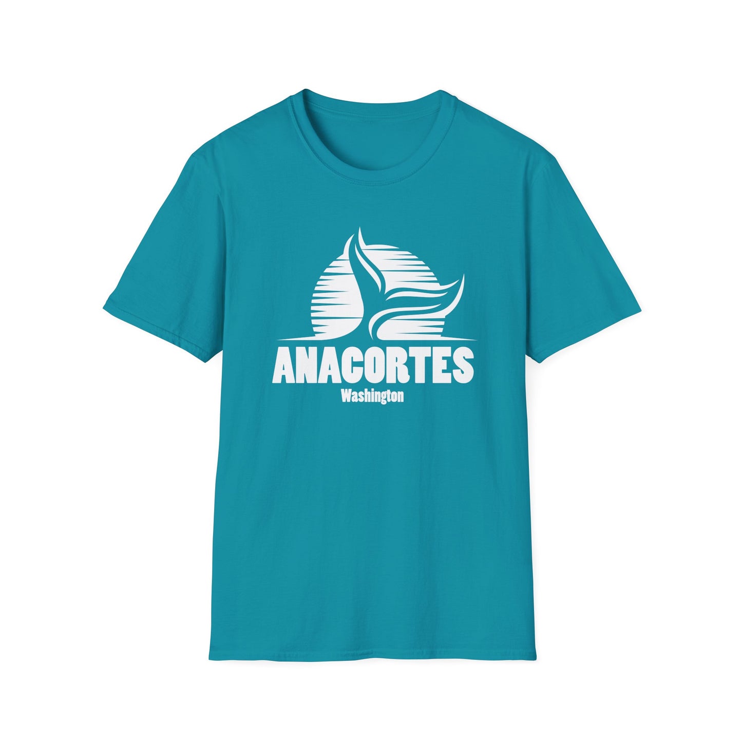 Whale Tail  - Anacortes Unisex Softstyle T-Shirt