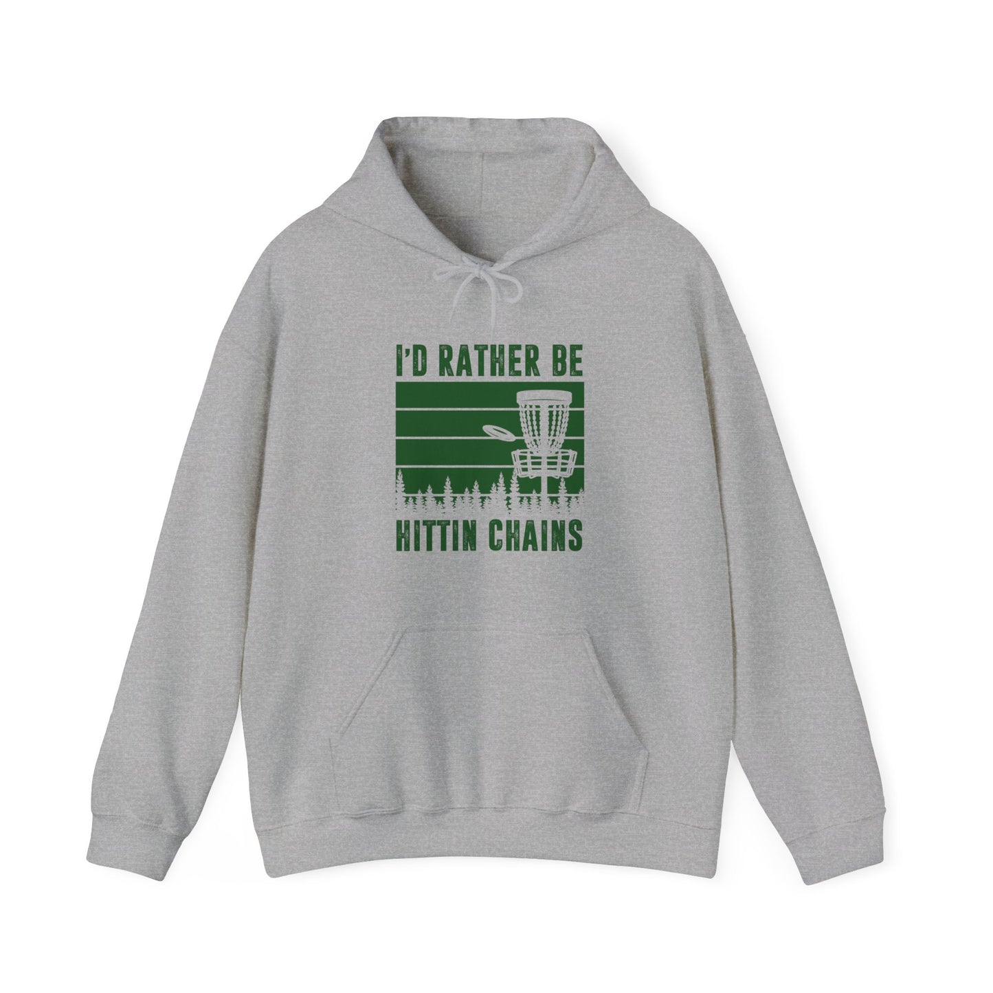 ID RATHER BE - DISC GOLF Unisex Heavy Blend™ Hooded Sweatshirt