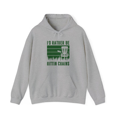 ID RATHER BE - DISC GOLF Unisex Heavy Blend™ Hooded Sweatshirt