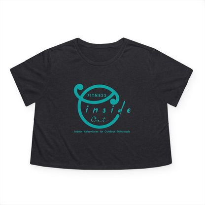 IO FITNESS  Women's Flowy Cropped Tee