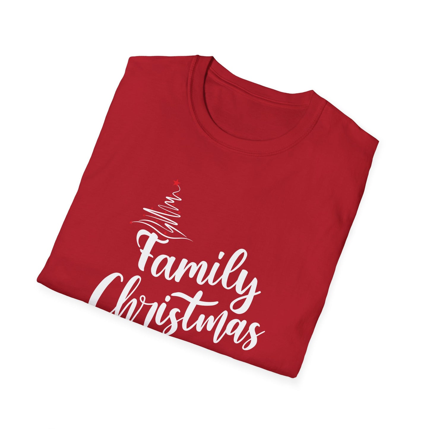 FAMILY CHRISTMAS 2024  TREE  Unisex Softstyle T-Shirt