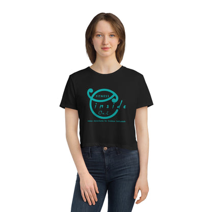 IO FITNESS  Women's Flowy Cropped Tee