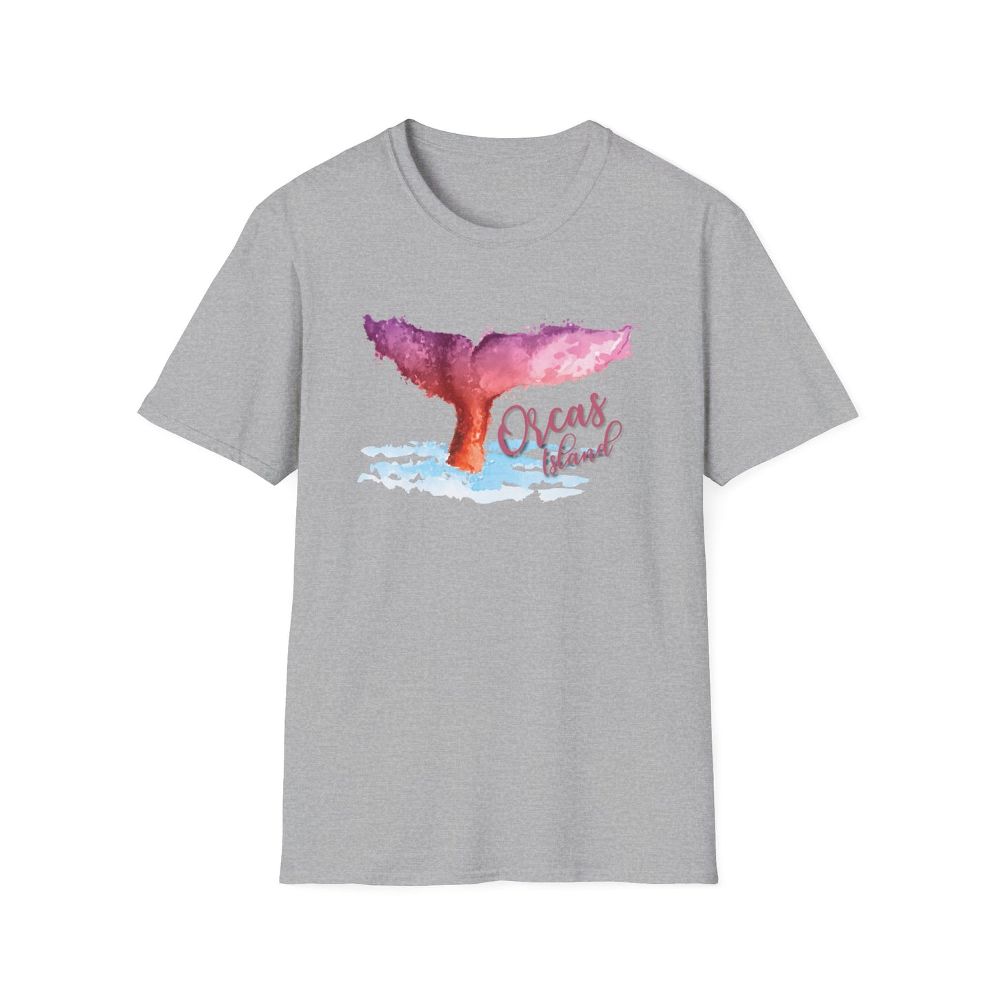 PASTEL WHALE ORCAS Unisex Softstyle T-Shirt