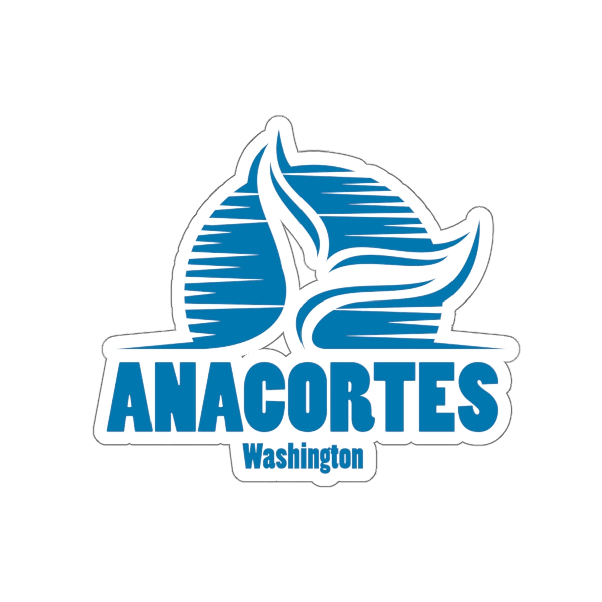 ANACORTES WHALE TAIL Sticker