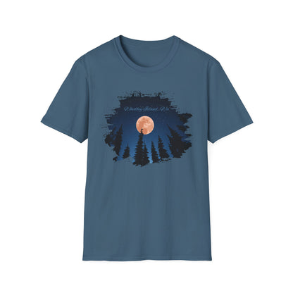 Whidbey Island Moon Night Unisex Softstyle T-Shirt