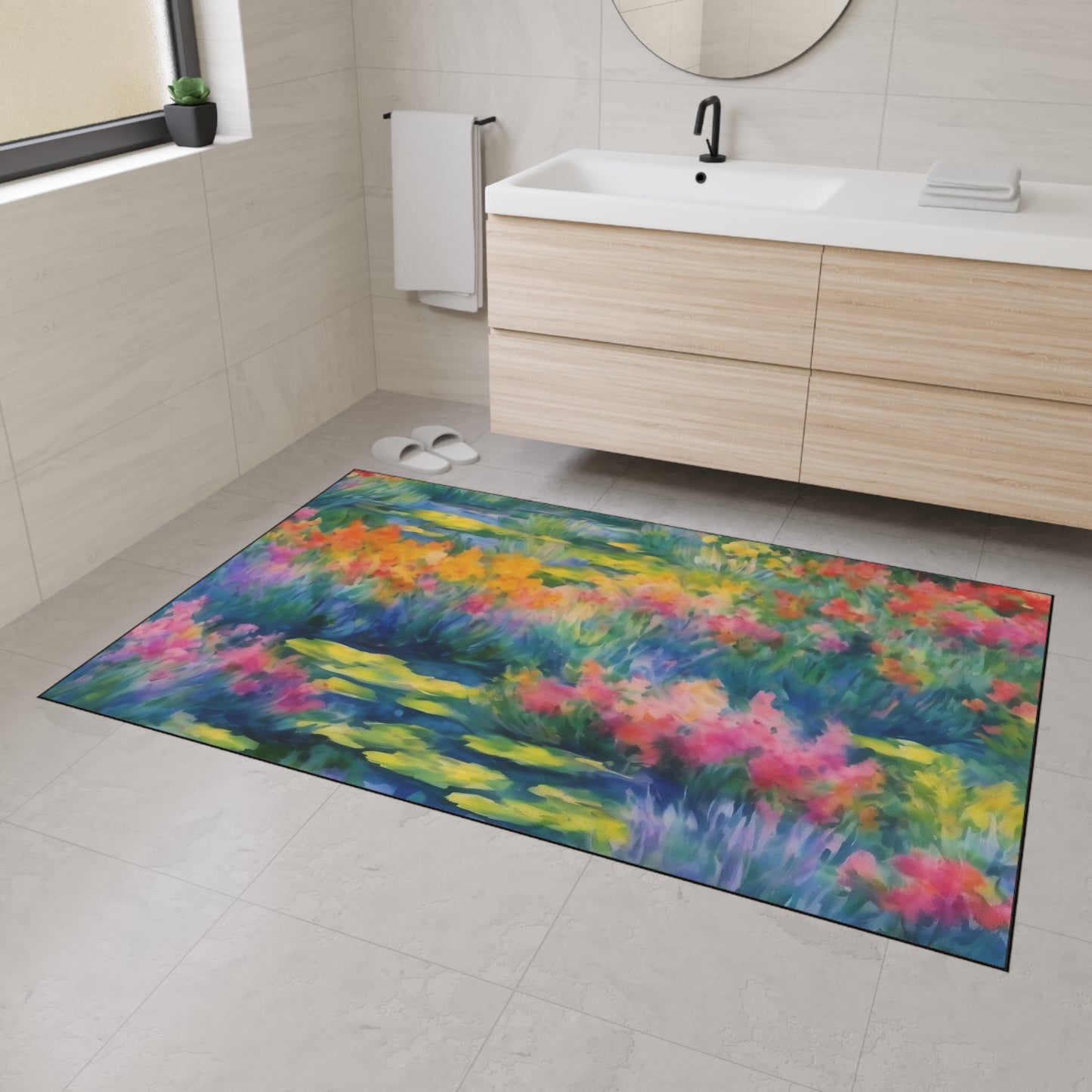 WILDFLOWER POND Heavy Duty Floor Mat