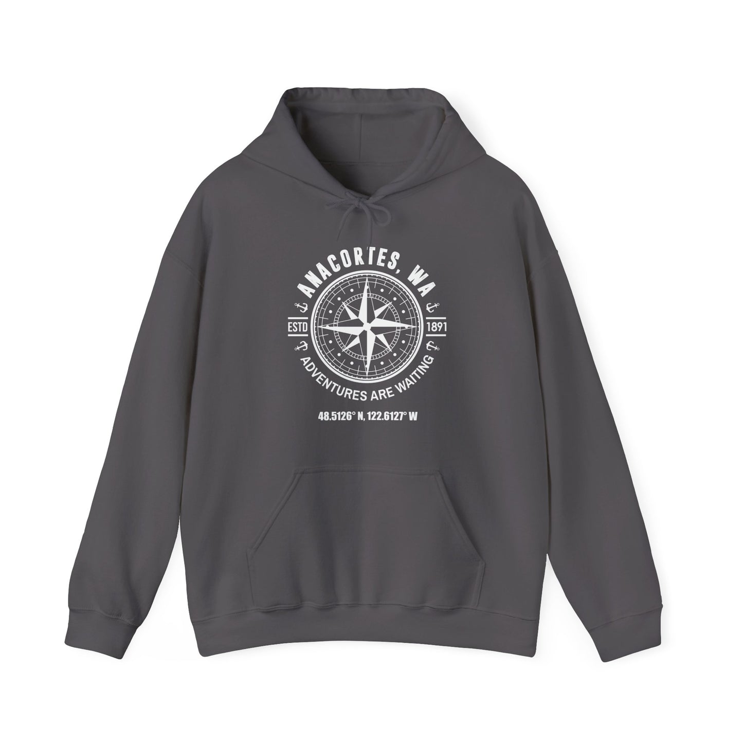 ANACORTES COMPASS   Unisex Heavy Blend™ Hooded Sweatshirt