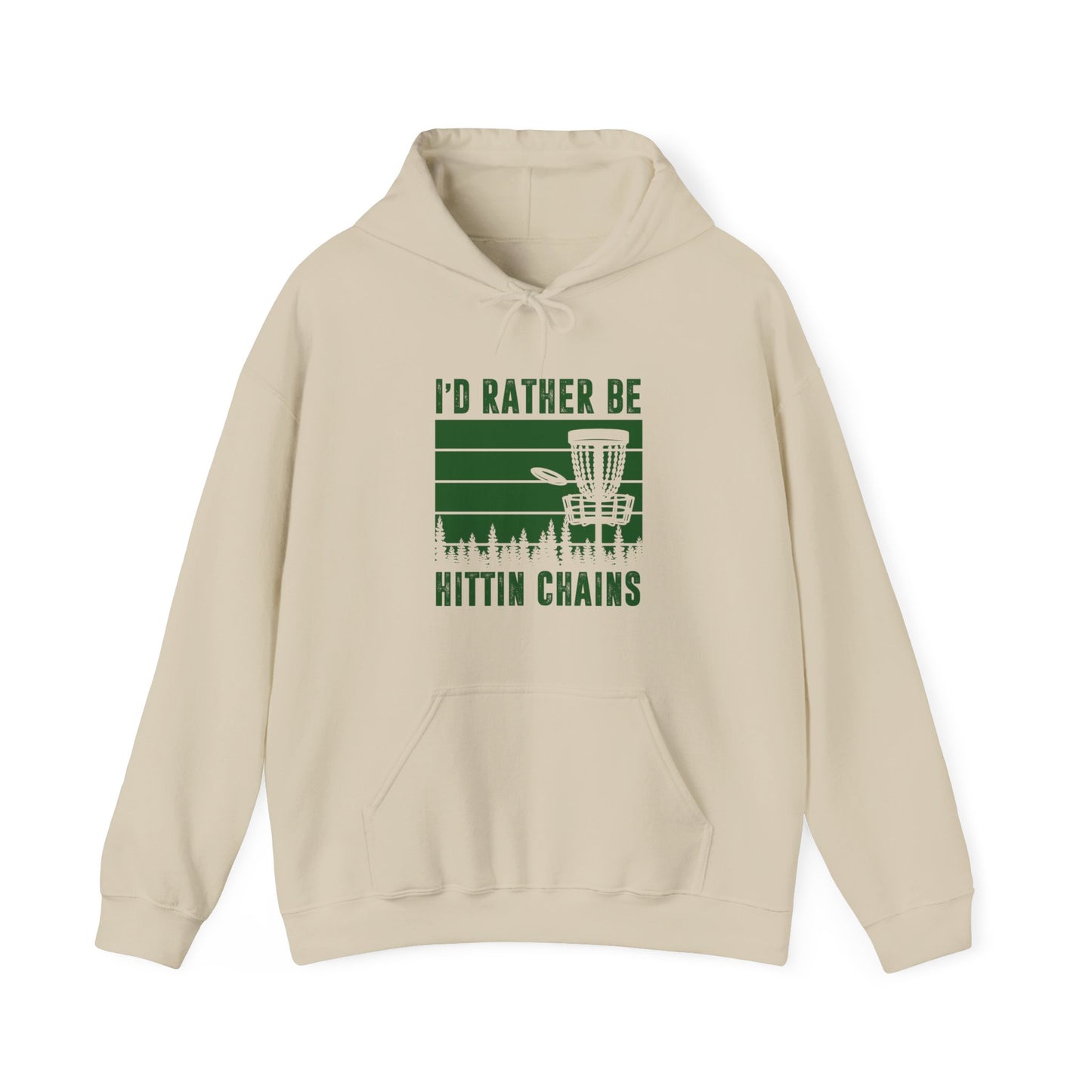 ID RATHER BE - DISC GOLF Unisex Heavy Blend™ Hooded Sweatshirt