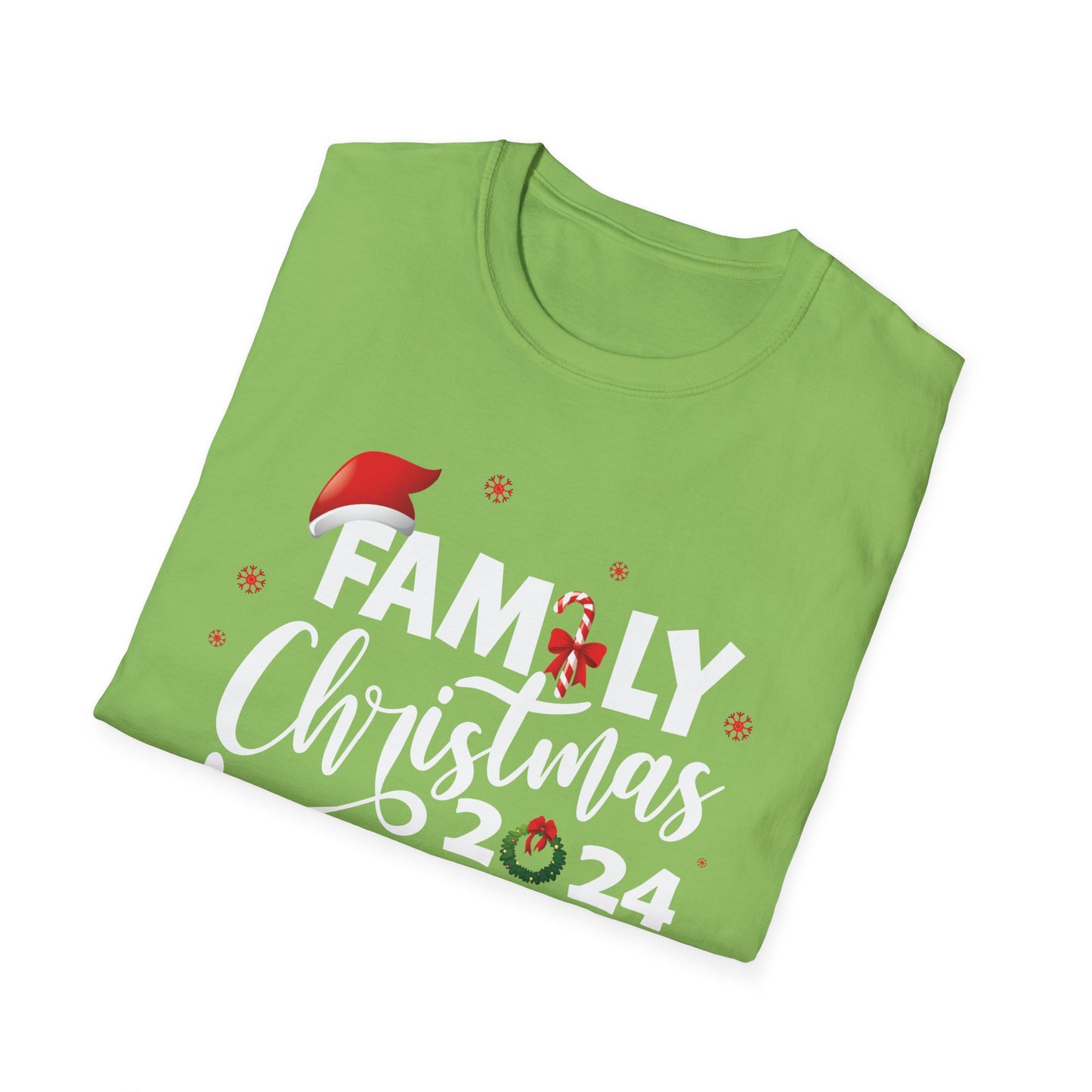 FAMILY CHRISTMAS 2024 JOLLY Unisex Softstyle T-Shirt