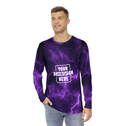 Men's Long Sleeve Tee Shirt - 100% polyester