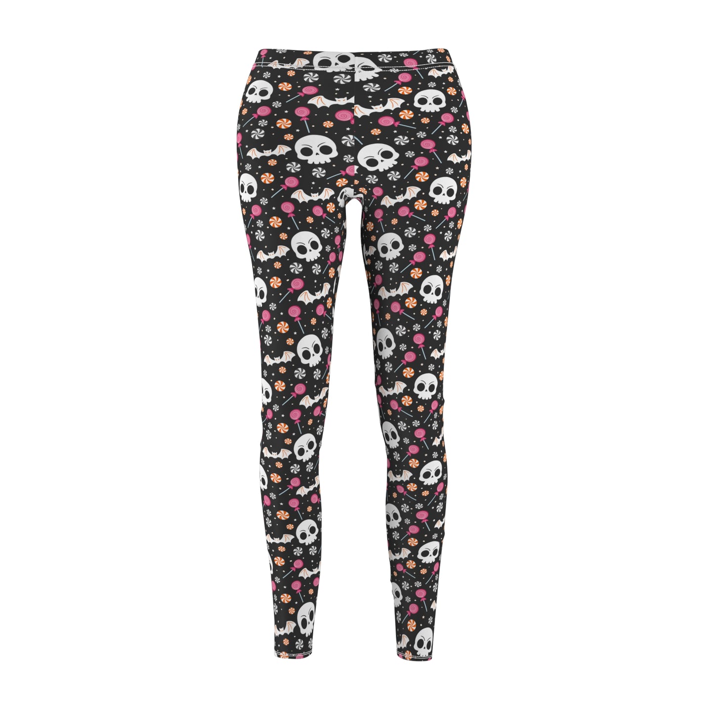 Cute Candy Skulls Leggings