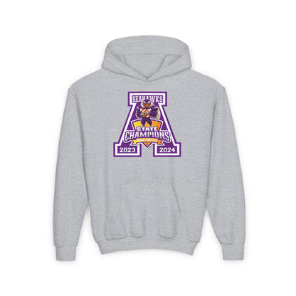 ANACORTES SEAHAWKS STATE CHAMP Youth Heavy Blend Hooded Sweatshirt