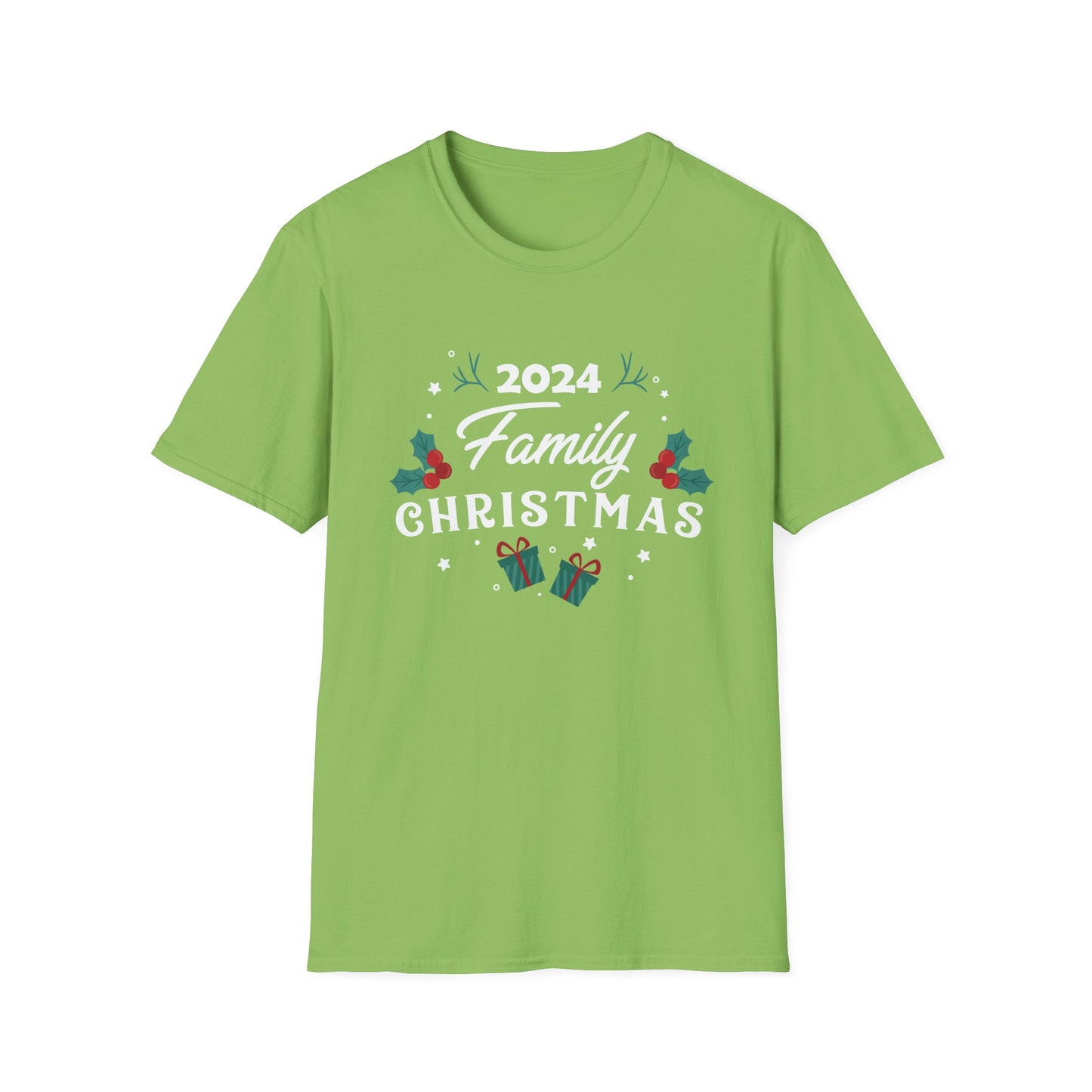 FAMILY CHRISTMAS 2024  HOLLY Unisex Softstyle T-Shirt