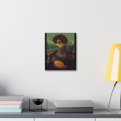 Chicken Lisa by Monues Canvas Stretched, 0.75"