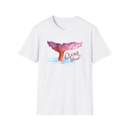 PASTEL WHALE ORCAS Unisex Softstyle T-Shirt