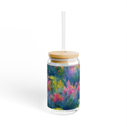 WILDFLOWER POND Sipper Glass, 16oz