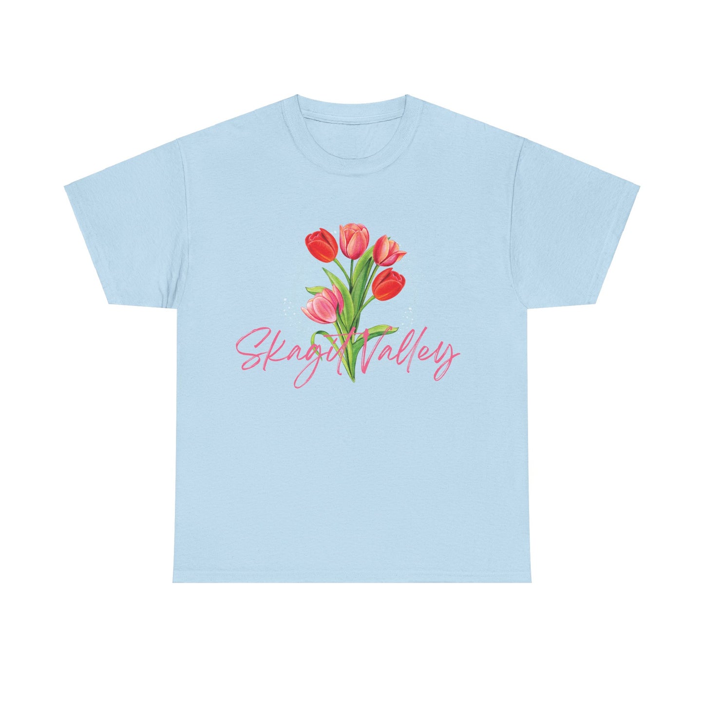 SKAGIT VALLEY - SOFT TULIPS - Unisex Heavy Cotton Tee