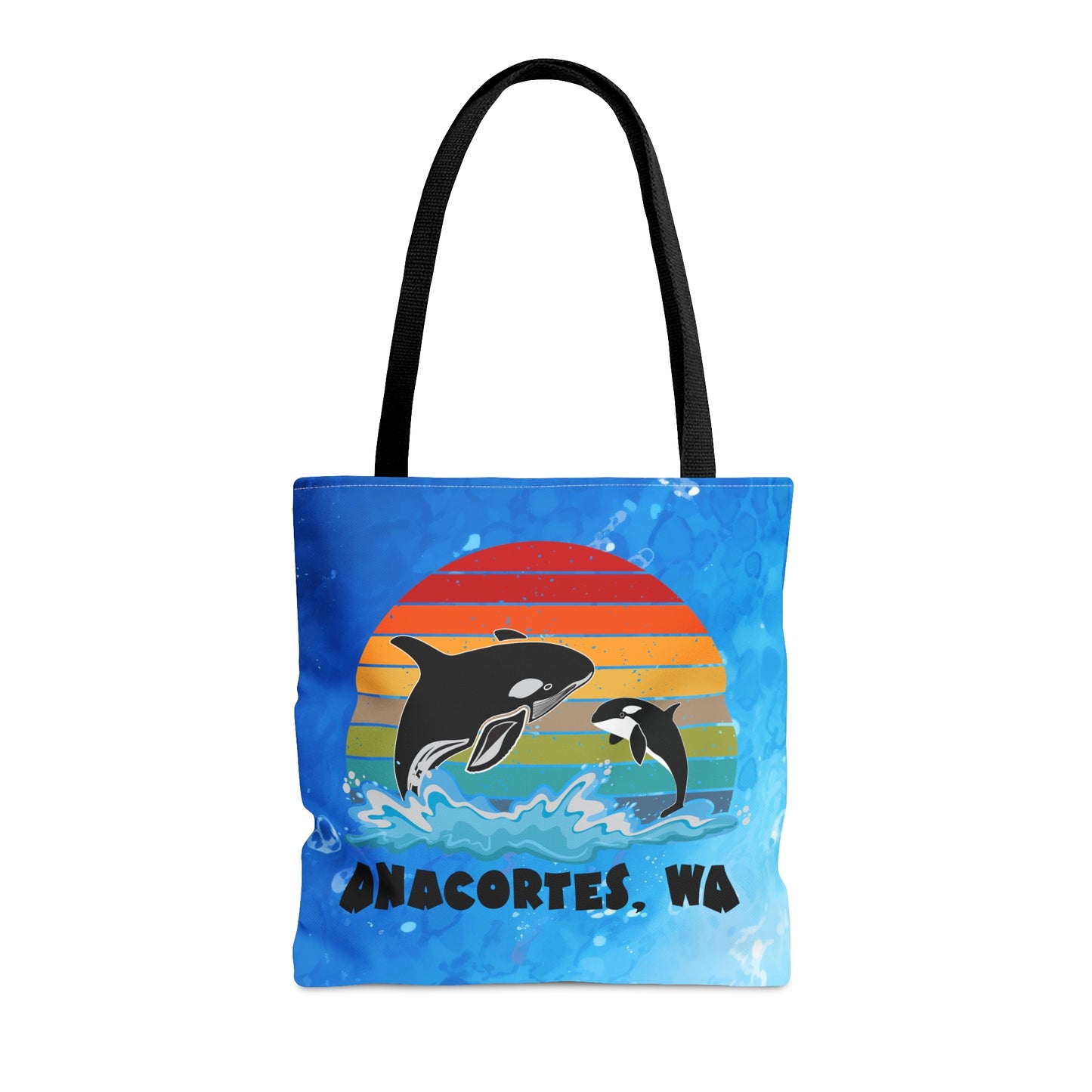 Anacortes Orca Sunset Tote Bag