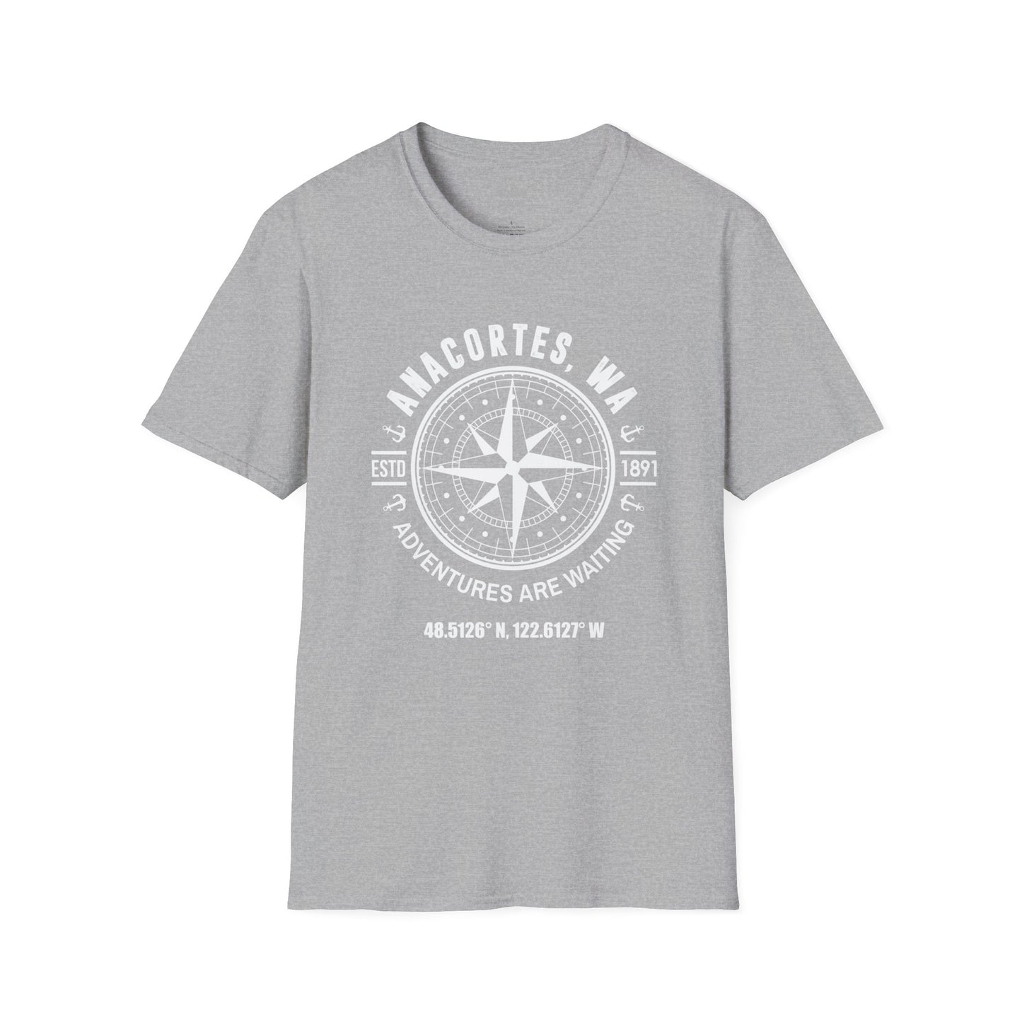 ANACORTES COMPASS Unisex Softstyle T-Shirt