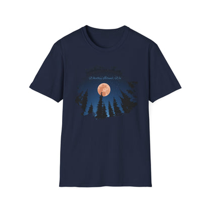 Whidbey Island Moon Night Unisex Softstyle T-Shirt