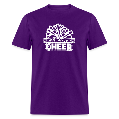 SEAHAWKS CHEER - BUDGET Unisex Classic T-Shirt - purple